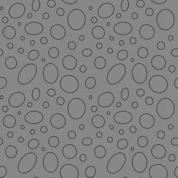 Unique seamless pattern featuring round shapes on a textured grey backgroun.. Illustrazione stock
