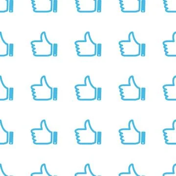 Unique Like seamless pattern Stock Illustration