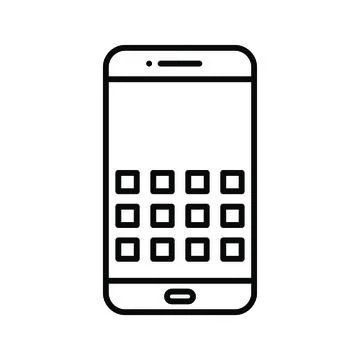 Unique Security Code Line Icon Stock Illustration