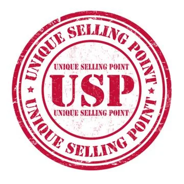 Unique Selling Point  stamp Stock Illustration
