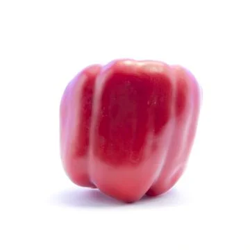 Unique shape back red bell chili spicy ingredient Stock Photos