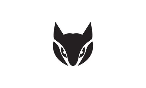 Unique shape black head owl logo vector icon illustration design イラスト素材