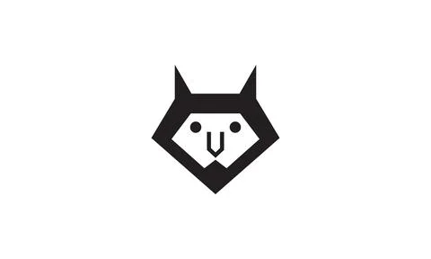 Unique shape black head owl logo vector icon illustration design Stock Illustration