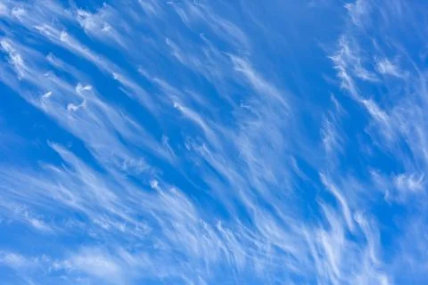 Unique shape of clouds over blue sky Stock Photos