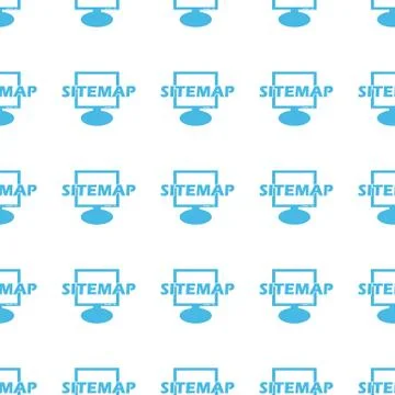 Unique Sitemap seamless pattern Illustrazione stock