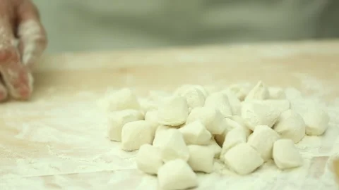 Unique skill of quickly rolling dumpling skin (3) Stock Footage 202259326