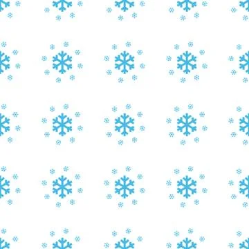Unique Snow seamless pattern Stock Illustration