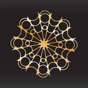 Unique snowflake christmas vector design for brochure banner card sticker Stock Illustration