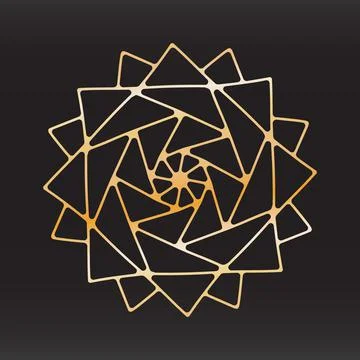 Unique snowflake christmas vector design for brochure banner card sticker Stock Illustration