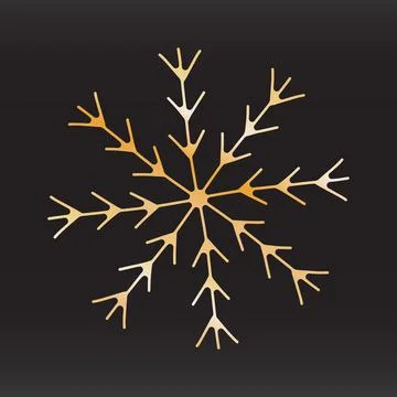 Unique snowflake christmas vector design for brochure banner card sticker Stock Illustration