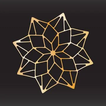 Unique snowflake christmas vector design for brochure banner card sticker Stock Illustration