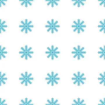 Unique Snowflake seamless pattern Illustrazione stock