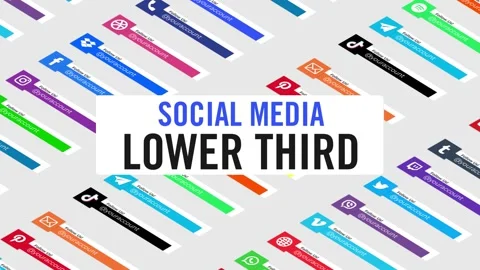 Unique Sosial Media Lower Third Stock After Effects