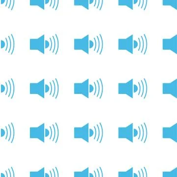 Unique Speaker seamless pattern Illustrazione stock