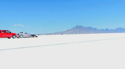 Unique Speed Car Three Cameras Shot Stock Footage 263898