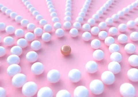 Unique sphere Stock Illustration