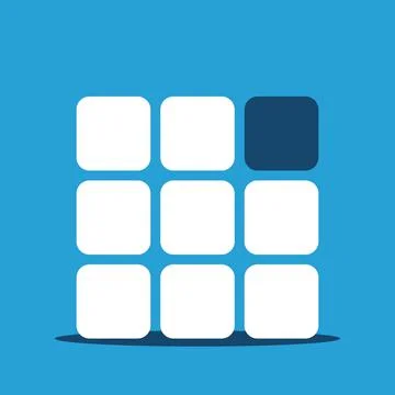 Unique square concept Stock Illustration