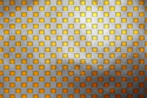 Unique square pattern golden texture shiny luxury abstract on silver background Stock Illustration