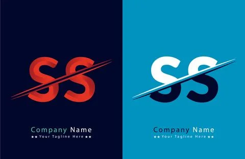 Unique SS letter logo Icon vector template. Stock Illustration