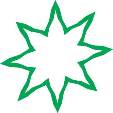 Unique Star Vector Design Stock Illustration