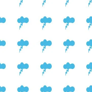 Unique Storm seamless pattern Stock Illustration