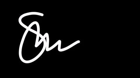 Unique style Signature practice tutorial for beginners Vídeos de archivo 272634068