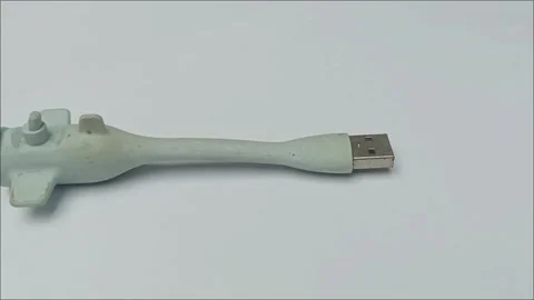 Unique Submarine Shaped USB Charging Cable Gadget Stock Footage 335191732