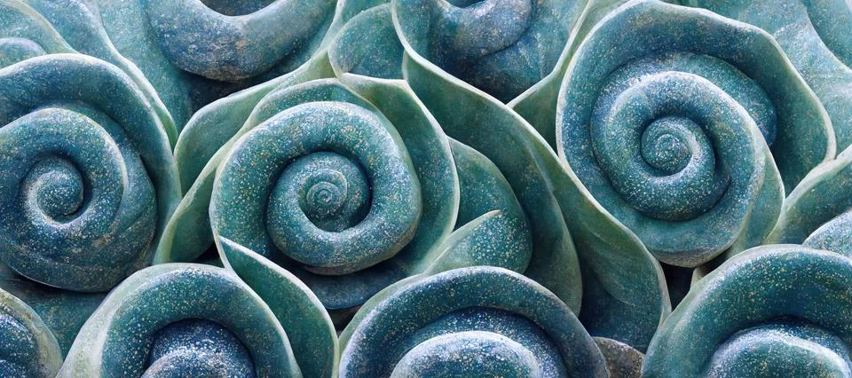 Unique succulent plant patterns, stone flowers - interior modern art series Stock Illustration