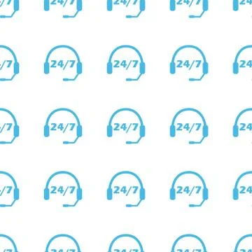 Unique Support seamless pattern Illustrazione stock