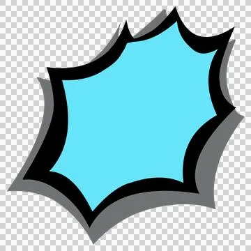 Unique text box design suitable for comic designs, logos, shop icons and othe Stock Illustration