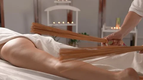 A unique Thai massage experience combined with the influence of yoga and ancient Stock Footage 257715997