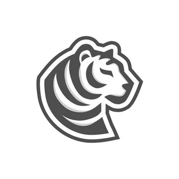 Unique Tiger Logo Stock Illustration