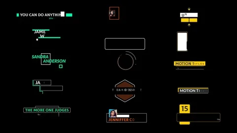 Unique Titles 2.0 After Effects stock