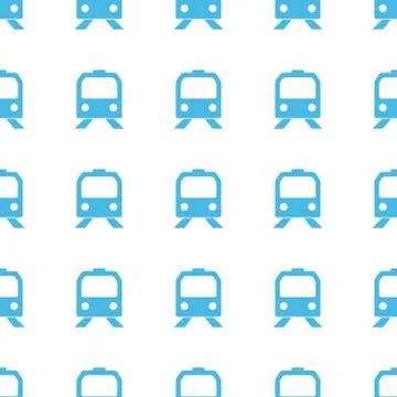 Unique Train seamless pattern Illustrazione stock