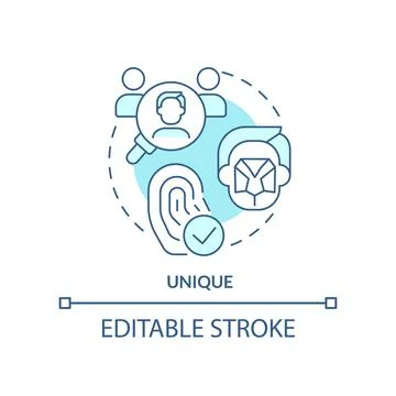 Unique turquoise concept icon 스톡 일러스트