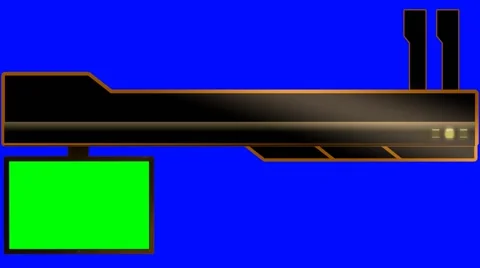 Unique TV Lower Third Super on a Green Screen or Blue Screen Background Vidéo 56268608
