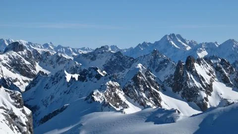Unique view from the Titlis Stock Photos