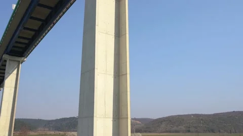 Unique view under the Mirna Bridge Stock Footage 178132548
