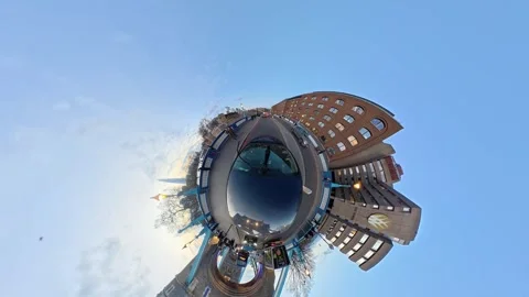 Unique View of Urban Drive Through Streets of Capital London City Stock Footage 328536809