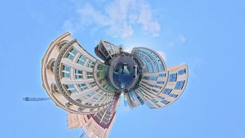 Unique View of Urban Drive Through Streets of Capital London City Stock Footage 328567106