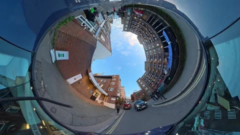 Unique View of Urban Drive Through Streets of Capital London City Stock Footage 328611575