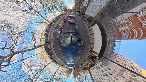 Unique View of Urban Drive Through Streets of Capital London City Stock Footage 328615646