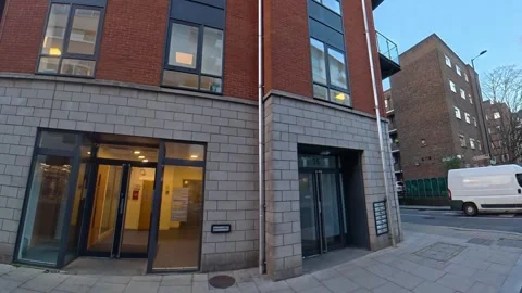 Unique View of Urban Drive Through Streets of Capital London City Stock Footage 329456237