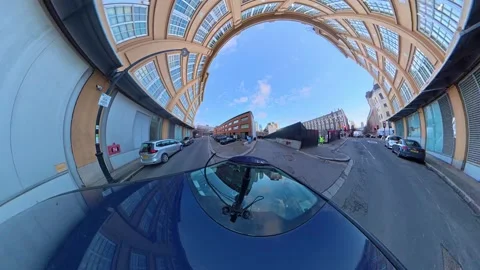 Unique View of Urban Drive Through Streets of Capital London City Stock Footage 329495253