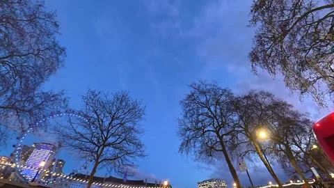 Unique View of Urban Drive Through Streets of Capital London City Stock Footage 329497058