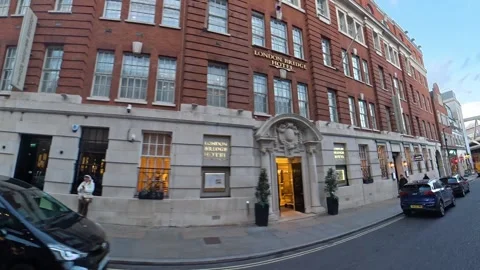 Unique View of Urban Drive Through Streets of Capital London City Stock Footage 329724066