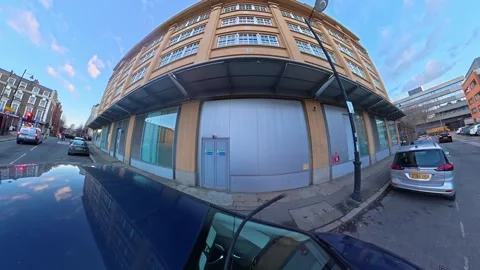Unique View of Urban Drive Through Streets of Capital London City Stock Footage 329724179