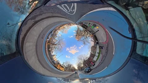 Unique View of Urban Drive Through Streets of Capital London City Stock Footage 329724313