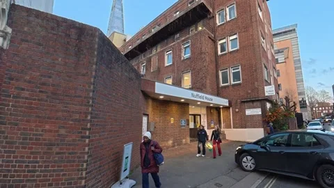 Unique View of Urban Drive Through Streets of Capital London City Stock Footage 329724937