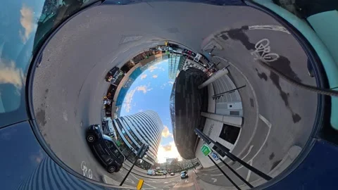 Unique View of Urban Drive Through Streets of Capital London City Stock Footage 329741167